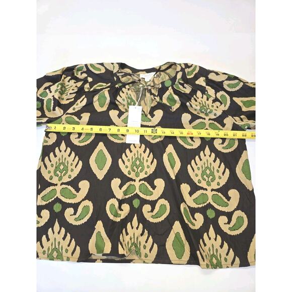 Calypso St. Barth Islegence Blouse NWT size Small Printed Top - Picture 6 of 14